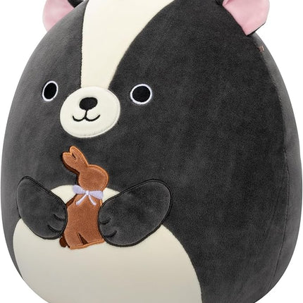 Squishmallows Original 12in Skyler The Skunk Holding Chocolate Bunny – Official Jazwares Easter Plush (Medium-Sized)
