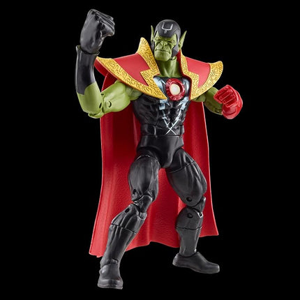 Marvel Legends Series Skrull Queen and Super-Skrull, Avengers 60th Anniversary Collectible 6 Inch Action Figures, 9 Accessories