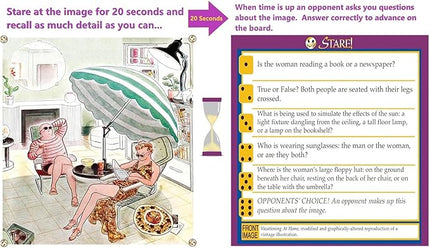 Stare - Fun Game of Visual Recall Where Quirky Image Cards Challenge Players' Minds – Classic for Adult & Family Game Night