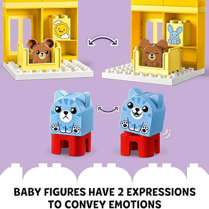 LEGO DUPLO My First Daily Routines: Eating & Bedtime Toy for Social and Emotional Roleplay, Animal Toys, Gift for Preschool Kids Ages 18 Months and Up, Helps Toddlers Explore Feelings, 10414