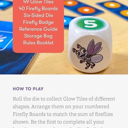 SimplyFun Glow Spotters - A Visual and Adventurous Math Game for Kids, Earn Your Firefly Badge with Addition - 1 to 4 Players, for Kids Ages 5 & Up