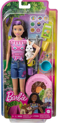 Barbie It Takes Two Skipper Doll & Accessories, Camping Playset with Doll, Campfire, Pet Bunny, Sticker Sheet & More