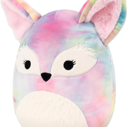Squishmallows Original 8in Paulette The Rainbow Tie-Dye Fennec Fox – Official Jazwares Plush (Little)