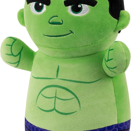 Squishmallows Original Marvel Spidey and His Amazing Friends 10-Inch Hulk HugMees - Medium-Sized Ultrasoft Official Jazwares Plush