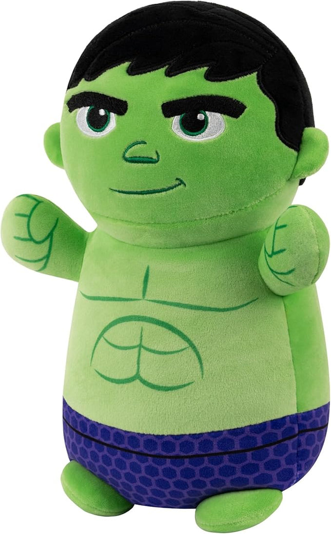 Squishmallows Original Marvel Spidey and His Amazing Friends 10-Inch Hulk HugMees - Medium-Sized Ultrasoft Official Jazwares Plush