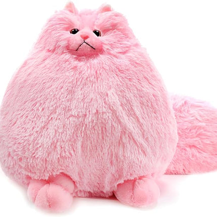 Winsterch Fluffy Giant Cat Stuffed Animal,20 inches Large Cat Stuffed Toys,Birthday for Girls Kids Girlfriend Mother Women,Big Cute Pink Plush Stuffed Animal Plush Toy