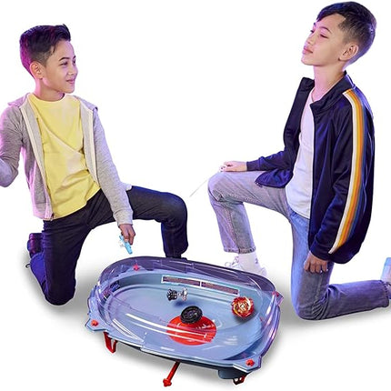 Beyblade Burst Surge Speedstorm Motor Strike Battle Set with Motorized Stadium, 2 Top Toys and 2 Launchers