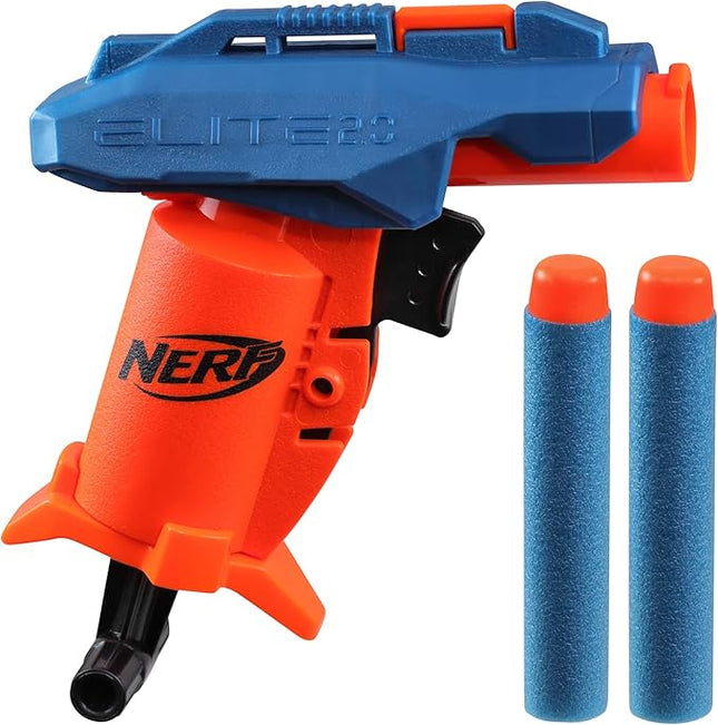 Nerf Elite 2.0 Slash Blaster, includes 2 Nerf Elite Darts, Pull to Prime Handle, Toy Foam Blaster for Outdoor Kids Games