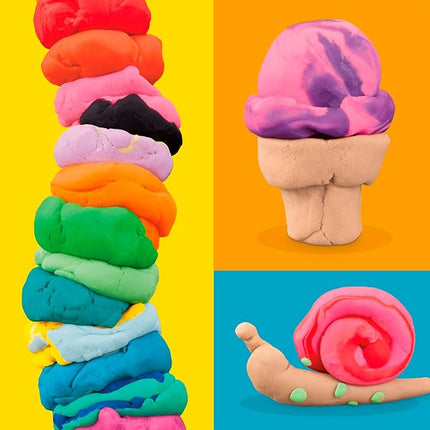 Play-Doh 22 Pack Ultimate Color Variety, Bulk Assorted Colors, 2 & 4 Ounce Modeling Compound Cans, Kids Arts & Crafts, Preschool Toys, Back to School Supplies, Ages 2+ (Amazon Exclusive)