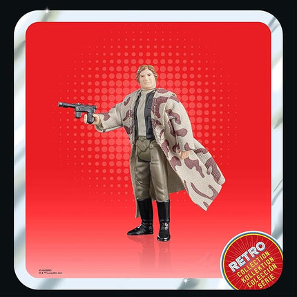 STAR WARS Retro Collection Han Solo (Endor), Return of The Jedi 3.75-Inch Collectible Action Figures, Ages 4 and Up