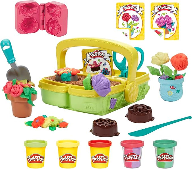 Play-Doh Blooming Flower Garden Toy Playset, Nature Pretend Play, Kids Arts & Crafts Ages 3+