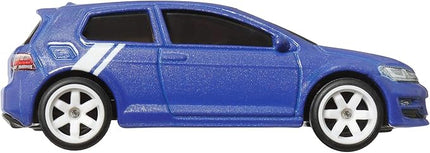 Hot Wheels Premium Car Culture Collectible Toy Car, 1:64 Scale Die-Cast Volkswagen Golf Mk 7, World Tour Vehicle with Real Riders Tires