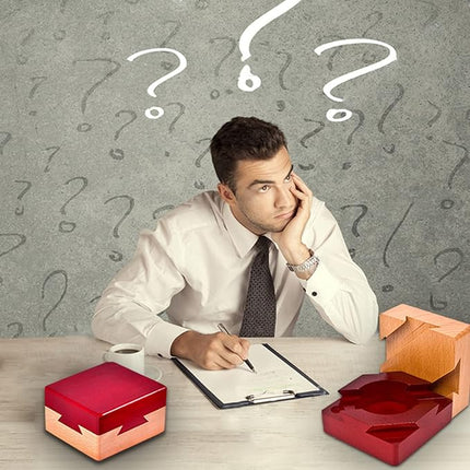 DC-BEAUTIFUL Impossible Dovetail Box Mini 3D Brain Teaser Wooden Magic Drawers Gift Jewelery Box Puzzle Toy