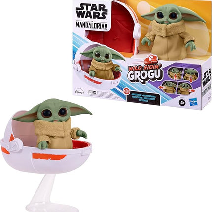 STAR WARS Wild Ridin' Grogu, The Child Animatronic Toy, Over 25 Sound and Motion Combinations, Toy for Kids Ages 4 and Up