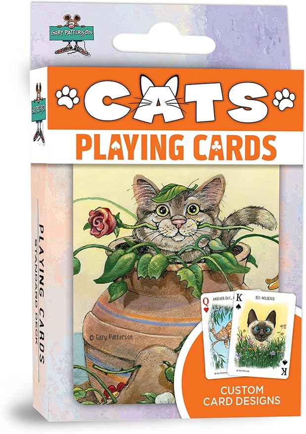 MasterPieces Officially Licensed Cats Playing Cards - 54 Card Deck for Adults