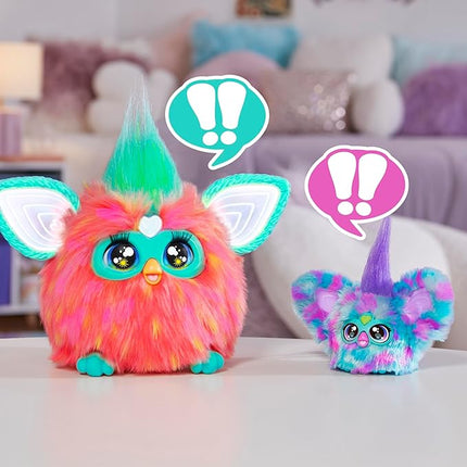 Furby Furblets Mer-May Mini Friend, 45+ Sounds, Ocean Music, Speaks Only Furbish, Electronic Plush Toys for Girls & Boys, Interactive Pets, Multicolor, 6+