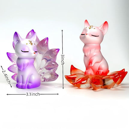 Nine-Tailed Fox Mystery Box Action Figure Toys Blind Boxes Random Design Cute Collectible Toys Desktop Ornaments Birthday Gifts