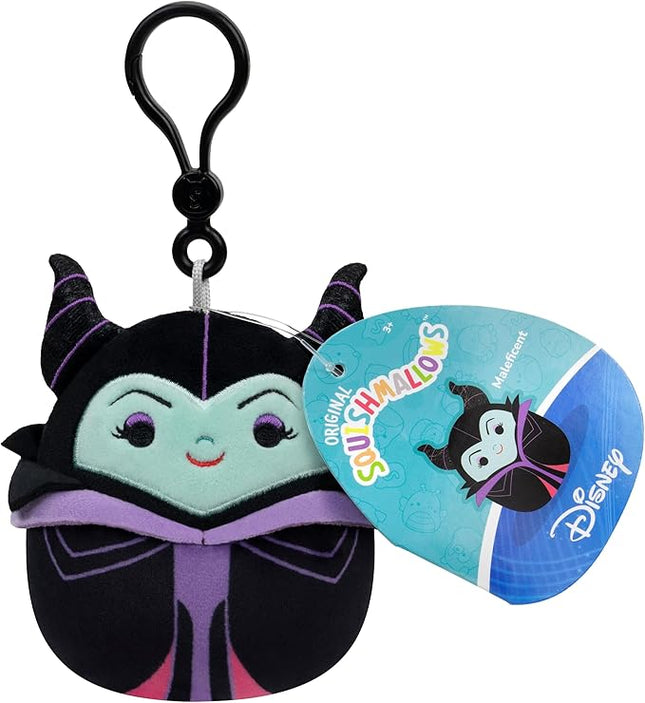 Squishmallows Original 3.5in Disney Maleficent and Ursula Clip 2-Pack – Official Jazwares Plush