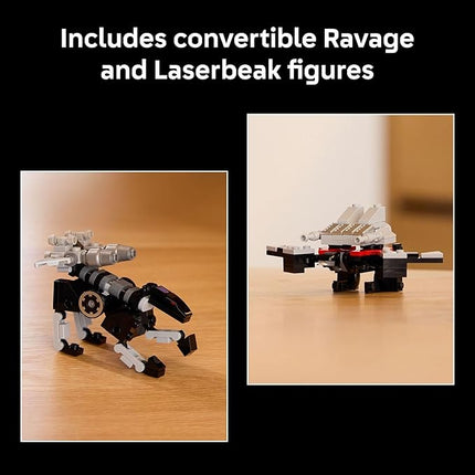LEGO Icons Transformers: Soundwave - Building Set W/Sound Effects for Adults, 18+ - Model Kit W/Ravage & Laserbeak Figures - DIY Home Decor - Collectible Gift Idea for Sci-FI & Movie Fans - 10358