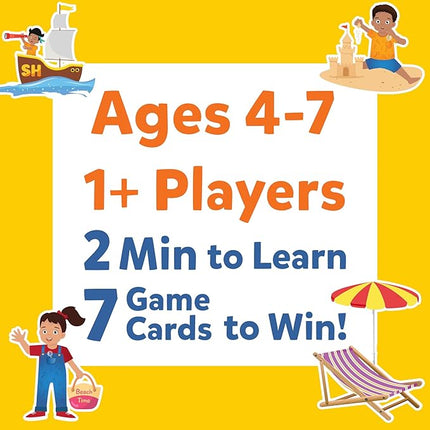 Skillmatics Scavenger Hunt Card Game - Found It Beach, Outdoor Learning Toys, Perfect for Boys, Girls and Families Who Love Board Games, 50 Waterproof Cards, Travel Game, Gifts for Ages 4, 5, 6, 7