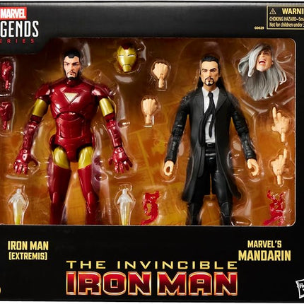 Marvel Legends Series Iron Man (Extremis) & Marvel’s Mandarin, Avengers Comics Collectible 6-Inch Action Figures (Amazon Exclusive)