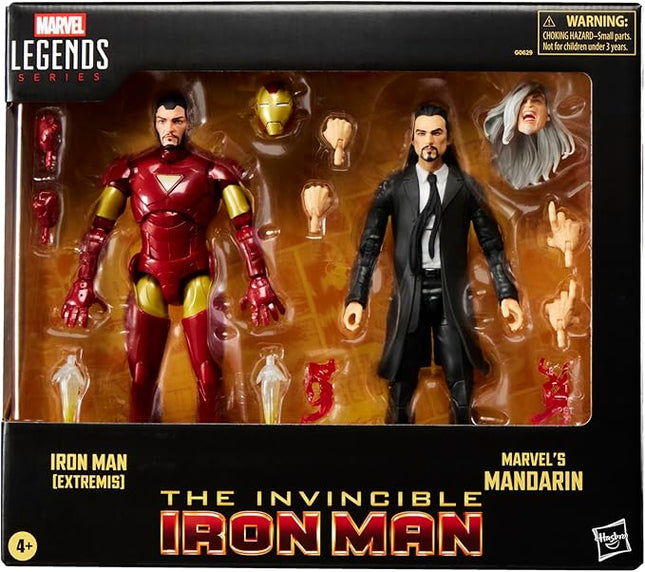 Marvel Legends Series Iron Man (Extremis) & Marvel’s Mandarin, Avengers Comics Collectible 6-Inch Action Figures (Amazon Exclusive)