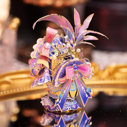 MU 3D Metal Puzzle for Adult Romeo and Juliet Masque Cat Figures Model Assembling, Metal Model Kits Miniature Building, Brain Teaser Love Gift Home Decor