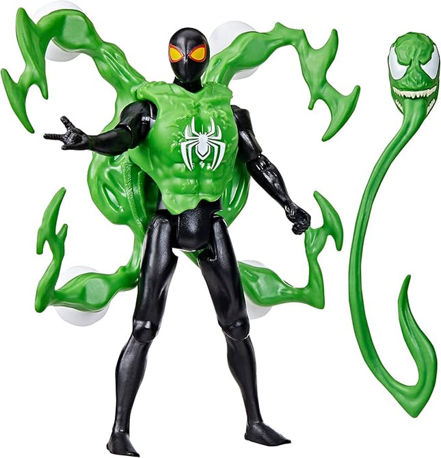 Spider-Man Marvel VenomVersus Epic World of Action Miles Morales Deluxe Figure with Accessories, 4-Inch Super Hero Toys for Kids Ages 4+