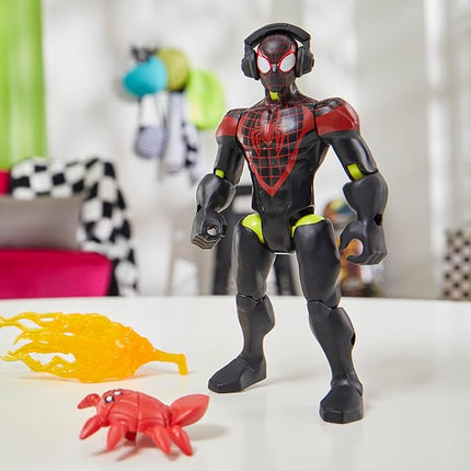 Spider-Man Marvel MixMashers Miles Morales Custom Mix-and-Match Action Figure & Accessories, 5-Inch-Scale Super Hero Toys for Kids Ages 4+