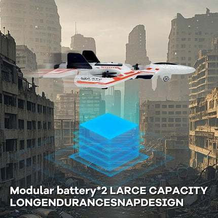 Remote Control Drone for Kids,2.4Ghz Foam RC Airplanes Helicopter Quadcopter with Auto Hovering,360° Flip,Gravity Sensing,Stunt Roll,Cool Light,2 Battery,Gifts for 8+ Kids Boys