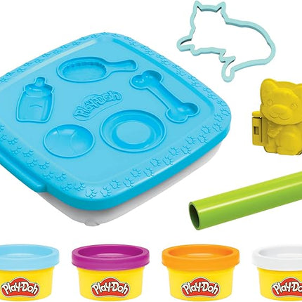 Play-Doh Create ‘n Go Pets Playset, 4 Colors & Storage Container, Animal Toy Sets, Easter Basket Stuffers, Preschool Toys, Kids Arts & Crafts, Ages 3+