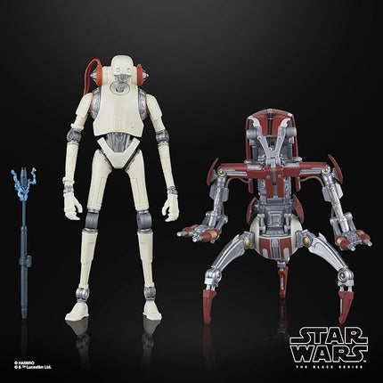 STAR WARS The Black Series KX Security Droid Enforcer & Droideka, Jedi: Survivor Gaming Greats Collectible 6 Inch Action Figure 2-Pack (Amazon Exclusive)