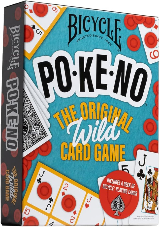 Bicycle Pokeno Card Game Set with Deck, Scoreboards & Chips, Poker meets Keno, Fun Party Game and Family Game Night Favorite, Ages 6+