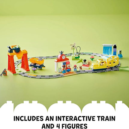 LEGO DUPLO Town Big Interactive Community Train Set - Learning Toddler Train Toy Playset for Boys and Girls, Ages 3+ - Gift Idea for Birthdays and Holidays - 10428