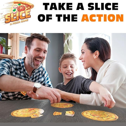 Slice Original Edition | Fast-Paced Family Friendly Game for 2-8 Players Ages 8+ | Strategy, Speed & Luck for Pizza Party and Night Fun (Core Game)
