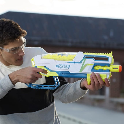 NERF Hyper Bundle, Siege-50 Pump-Action Blaster, Up to 110 FPS Velocity, Eyewear (Amazon Exclusive)
