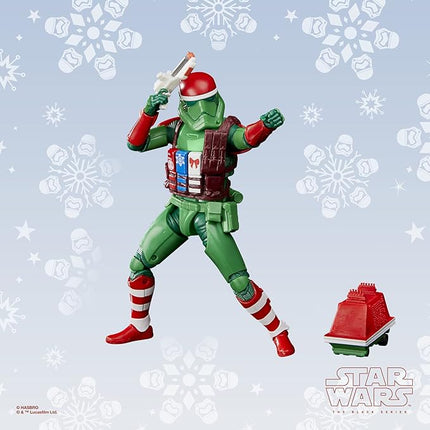 STAR WARS The Black Series First Order Stormtrooper (Holiday Edition) and Mouse Droid Toys, 6-Inch-Scale Holiday-Themed Collectible Figures (Amazon Exclusive)