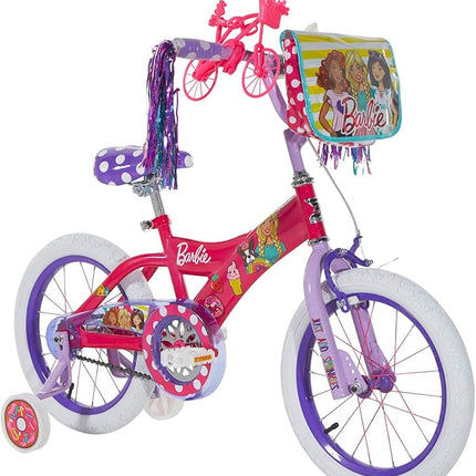 Dynacraft Barbie 12-18 Inch Girls BMX Bike for Age 3-9 Years - Fun and Stylish Design, Sturdy and Durable, Perfect for Kids Learning to Ride, Easy to Assemble, Ideal for Young Riders