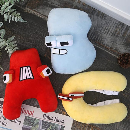 26-Letter Plush Toy Set (A-Z) - Cute Stuffed Plush Toys & Decorative Pillow, Educational Gift for Kids & Fun Home Decor (Q)