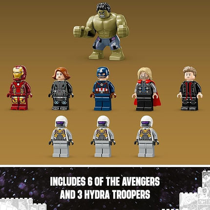 LEGO Marvel The Avengers Assemble: Age of Ultron Building Toy Set - Marvel Toy & Figures for Boys & Girls, Ages 10+ - Gift Ideas for Kids - Includes 6 Superhero Minifigures - 76291