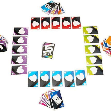 Hasbro Gaming 5 Alive Card Game, Fast-Paced Game for Kids and Families, Easy to Learn, 2 to 6 Players, Fun Summer Activities, Vacation Travel Essentials, Ages 8+