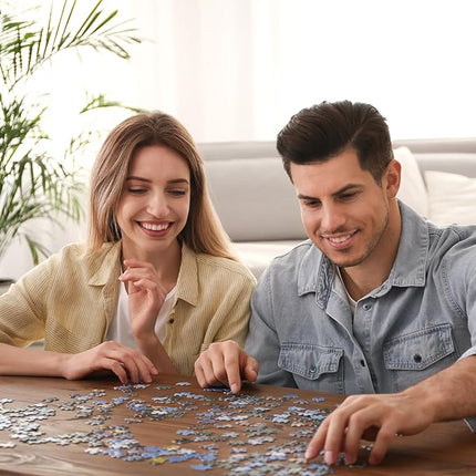 Rocorose Stained Glass Puzzle for Adults 1000 Pieces Tree of Life Family Jigsaw Puzzles, Impossible Hard Difficult Challenging Plant Tree Puzzle for Gift Home Wall Decor