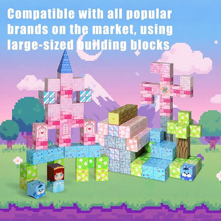 Magnetic Blocks, 150PCS Magnetic Building Blocks, STEM Constructions Magnet Blocks for Boys Girls Age 3 4 5 6 7 8 9 10, Sensory Stacking Toy Christmas Birthday Gifts for Kids