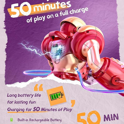 Holyton 5088 Smart Robots for Kids,Large STEM Programmable RC Robot, with Voice Control,APP Control,LED Eyes,Ideal Gift for 4 5 6 7 8 9 Years Old Boys and Girls