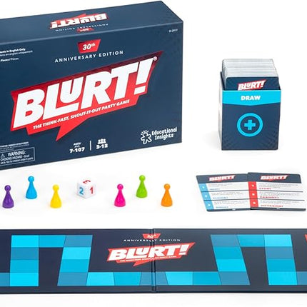 Educational Insights Blurt! The Think Fast, Shout-it-Out Party Game - Family Games for Kids and Adults, Board Games for Family Night, Fun Word Game for Ages 7+