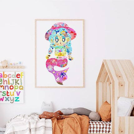 Puzzles for Kids Ages 4-6,4-8,8-10, 70 Piece Mermaid Shaped Kids Puzzles Jigsaw Puzzles Birthday Party Favors Gift for Kid Girls Age 4 6 7 8 Learning Educational