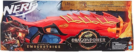 Nerf DragonPower Emberstrike Blaster, Inspired by Dungeons and Dragons, 8-Dart Drum, 16 Nerf Darts, Dart Storage