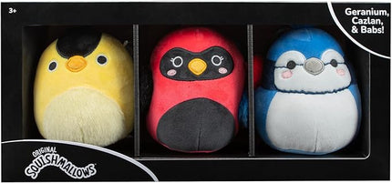 Squishmallows Original 5in Bird 3-Pack - Ultrasoft Official Jazwares Plush (Little)
