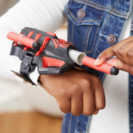 Marvel NERF Spider-Man Miles Morales Thwip-Tech Blaster, Includes 3 Darts, Web Shooter, Role Play Toy for Kids 5 and Up