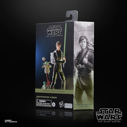 STAR WARS The Black Series Luke Skywalker & Grogu, The Book of Boba Fett, 6-Inch Action Figures, 2-Pack with 9 Accessories, Ages 4 and Up